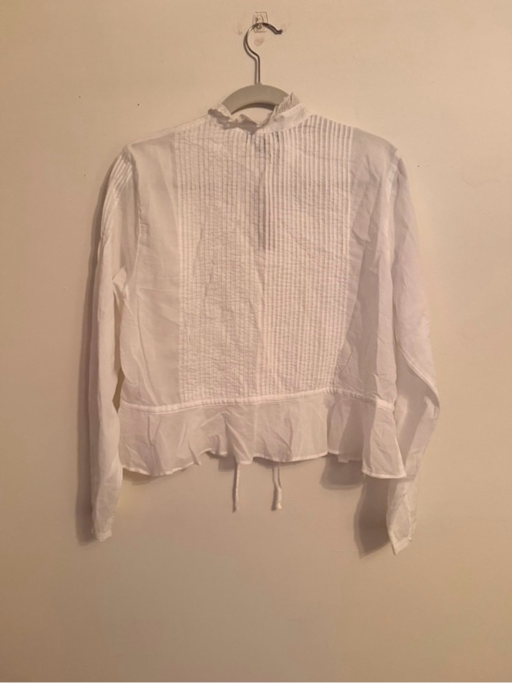NWT J.Crew Lace-Trim Cinched-Waist Top - Picture 8 of 8
